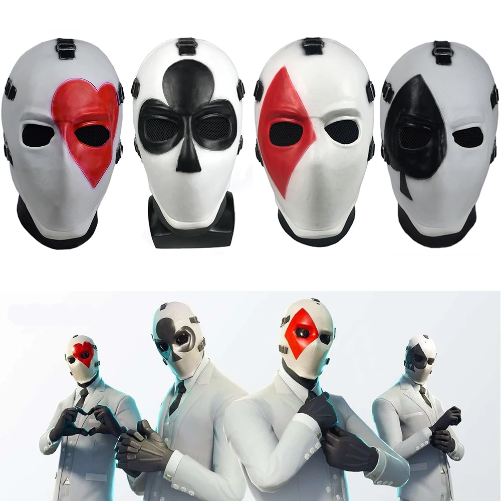 Маска для косплея Fortniter с высокой рожкой Хэллоуина вечеринки|Аксессуары