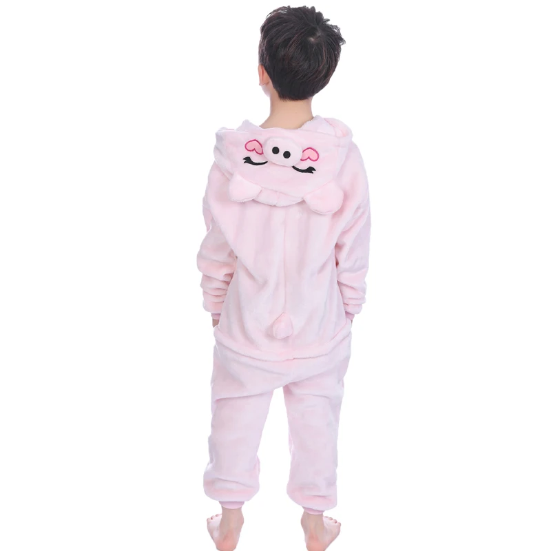 Для маленьких мальчиков девушка единорог пижамы Panda Pikachus Тоторо Свинья Kigurumi