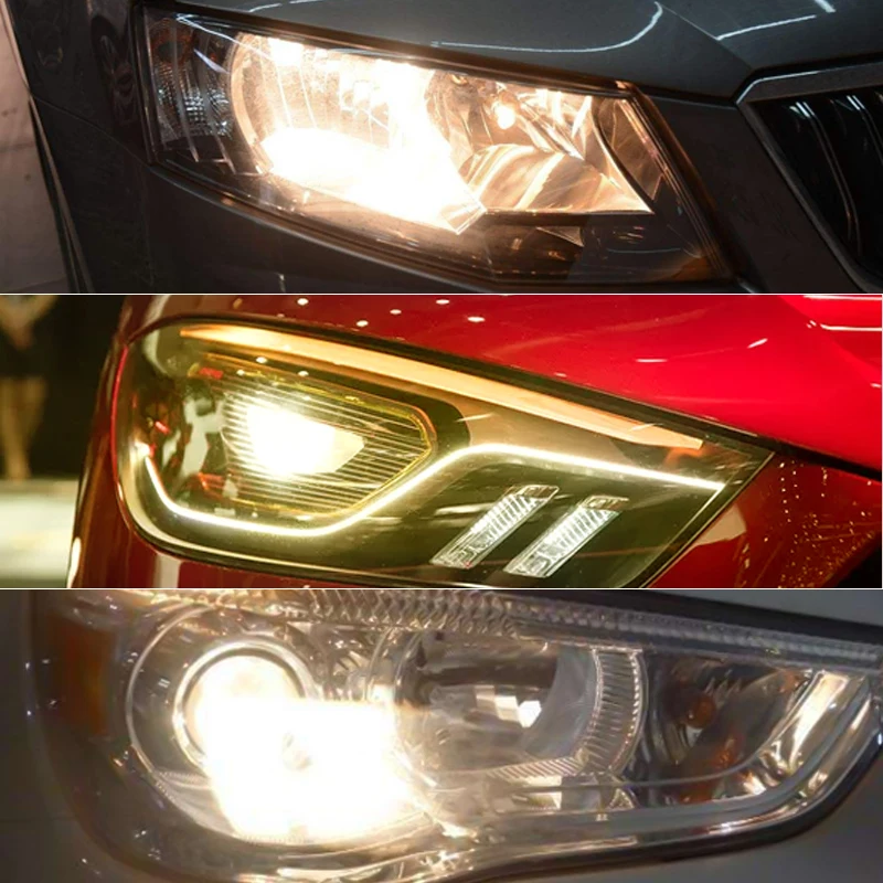 1Pcs 12V Car Halogen Headlight Bulbs Light H15 15/55W 2300K Golden Yellow high/low beam 1200LM Car Headlight Fog Light h15