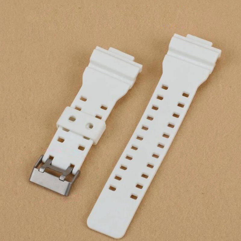 neway 16mm Rubber Watchbands Men Black Sport Diving Silicone Watch Strap Band Metal Buckle For Casio g-shock Accessories | Наручные часы
