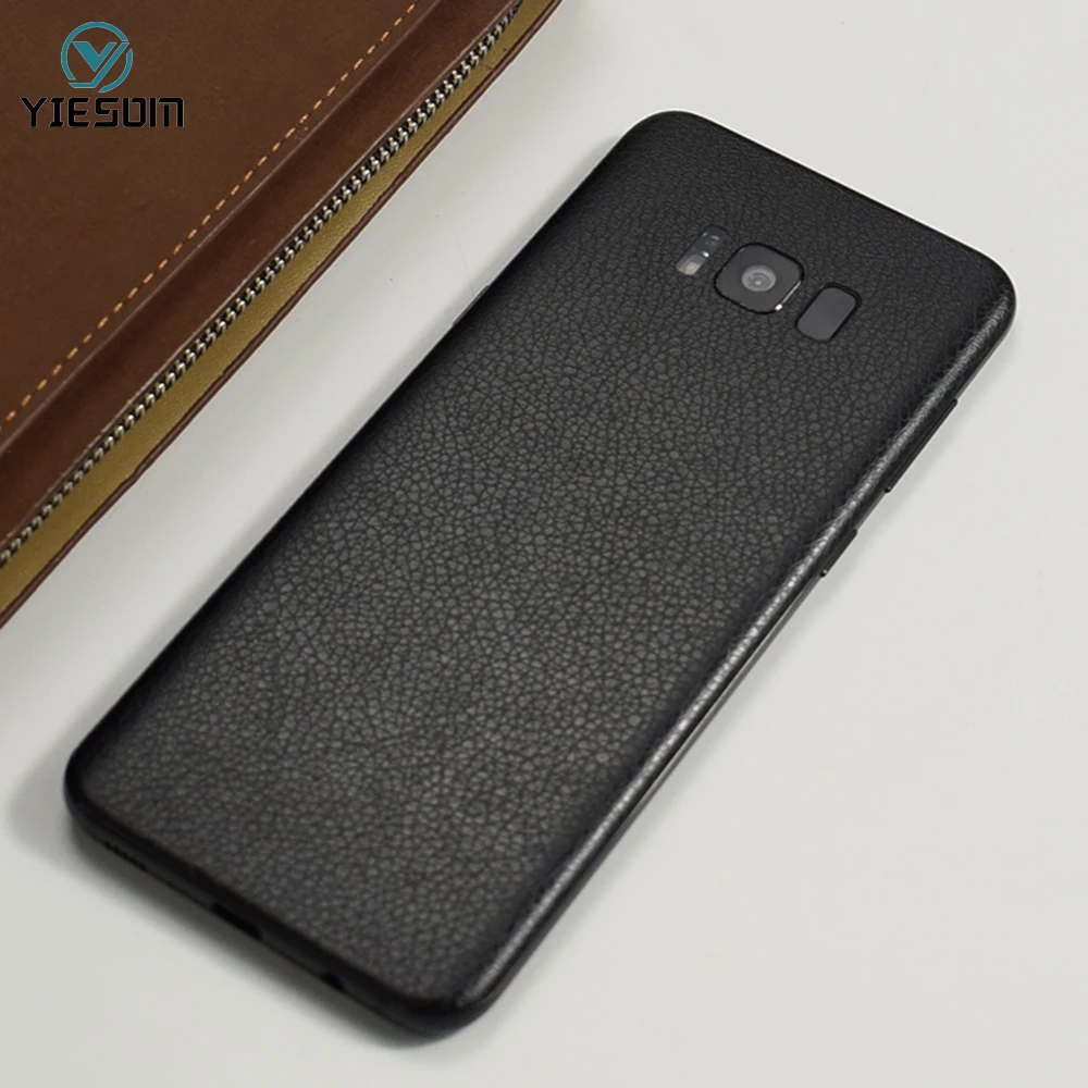 Back Film For Samsung Galaxy S8 / Plus Luxury Leather Skin Protective Sticker S8+ YIESOM New |