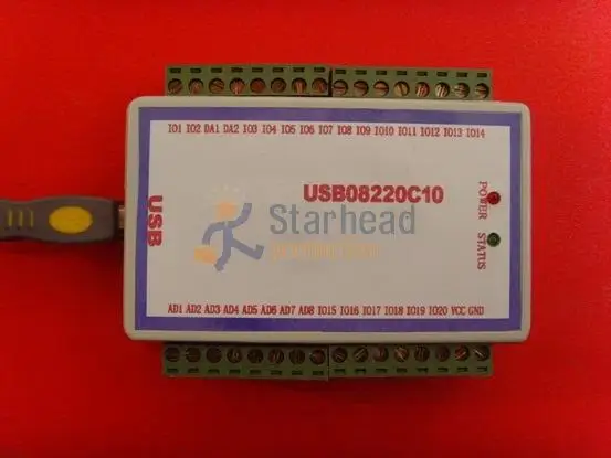 USB DAQ 8 аналоговых входов 8AD 2/4DA ШИМ выход 20/18 сбора данных VB VC delphi Labview matlab java QT