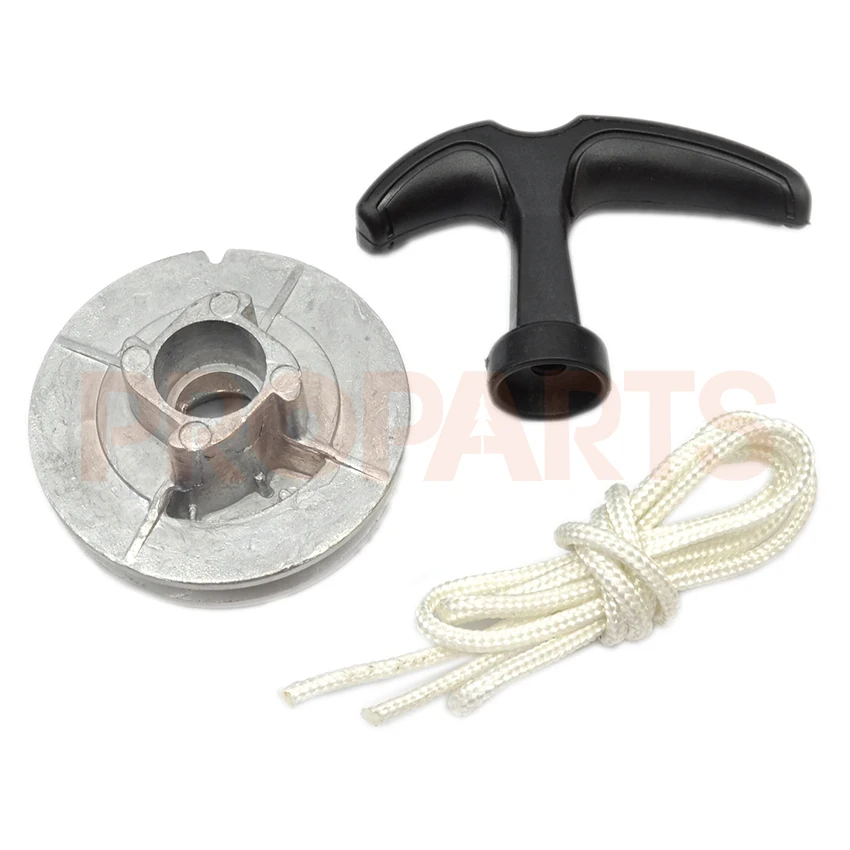 Алюминиевая Одиночная бензопила стартер ручка шкива веревка подходит для