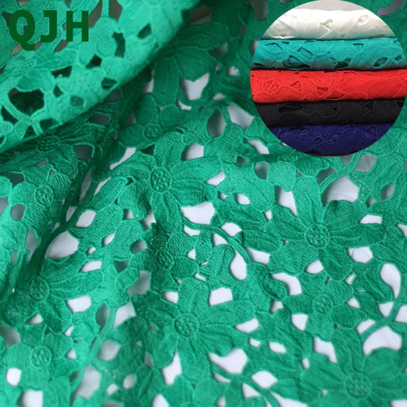 Брендовая Водорастворимая кружевная ткань из молочного шелка 4 цвета