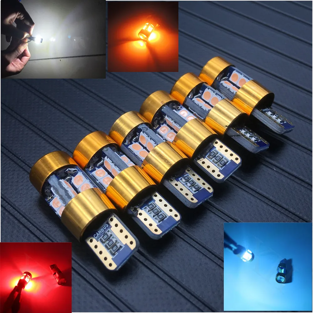 6 шт. T10 автомобильный 3030 светодиодный 19SMD чип 168 194 2825 W5W фонарь для парковки 12