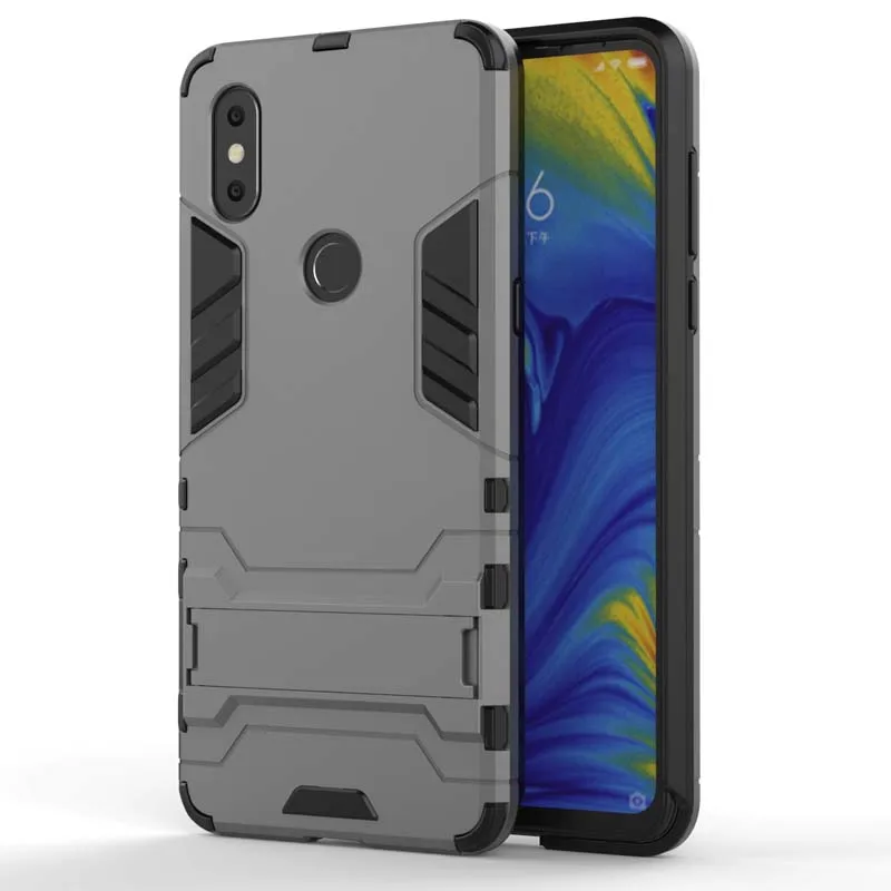 XSDTS защитный противоударный чехол для Xiaomi mi X 3 Max 2 2s PC+ TPU Железный человек 3D защитный чехол для телефона чехол - Цвет: Gray
