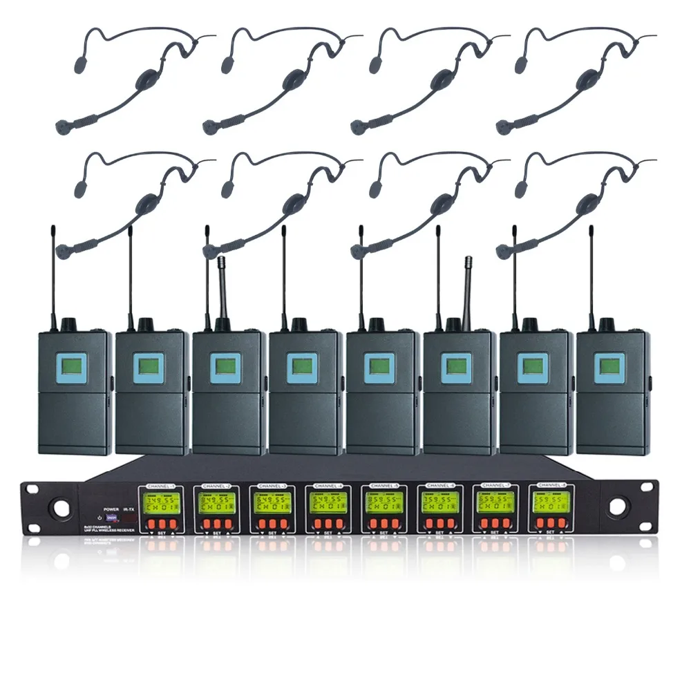 U8-OK-1B-HM-1500 Профессиональная беспроводная гарнитура UHF микрофон для выступления на