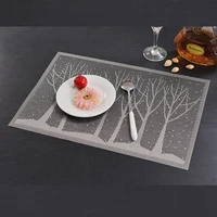 200pcs pvc christmas table mat table placemat kitchen dinning waterproof table cloth pad mat table decoration za5315