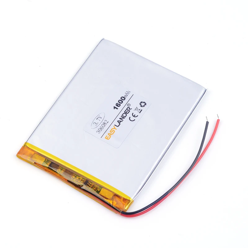 Taipower плоский аккумулятор литий-полимерный 306887 1900 мАч 3 7 в для GPS DVR игрушки mp3 MP4 MP5