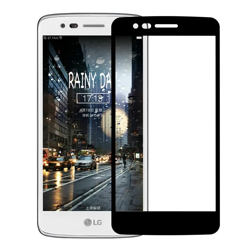 Для LG K8 2017 полное покрытие 3D закаленное Стекло с уровнем твердости 9 H Экран
