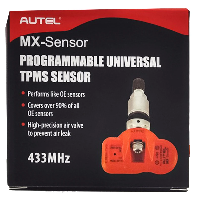 Autel вакуумные тестеры Макси блок TPMS шин Давление программирования Сенсор MX 433 мГц