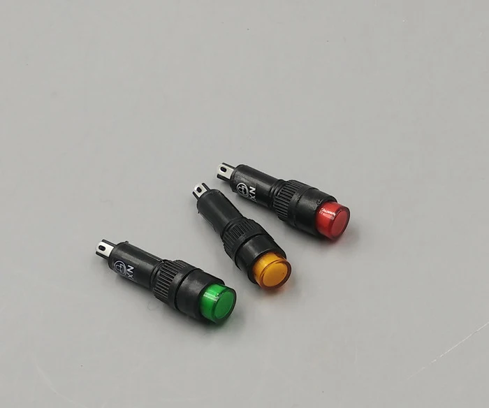 Небольшой светодиодный Мощность сигнальная лампа индикатор открытым отверстие