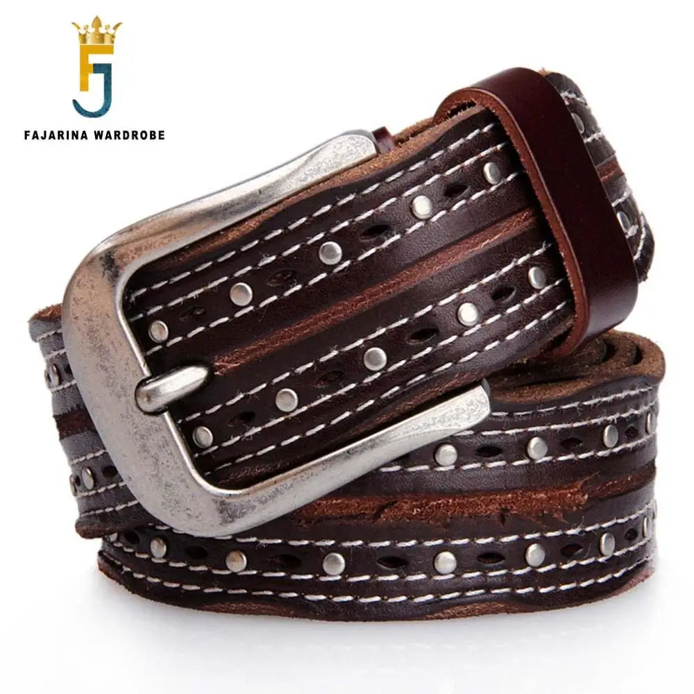 Модный Уникальный дизайнерский ремень FAJARINA унисекс в стиле ретро ремни хип хоп