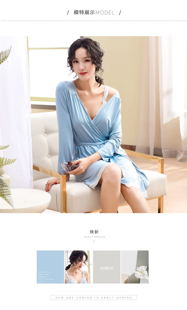 J& Q Bata De Mujer, хлопковый Халат, набор,, модное белье, халат, треугольная чашка, кружевная отделка, женские халаты, одежда для сна, розовый, XXXL, кимоно, Халат