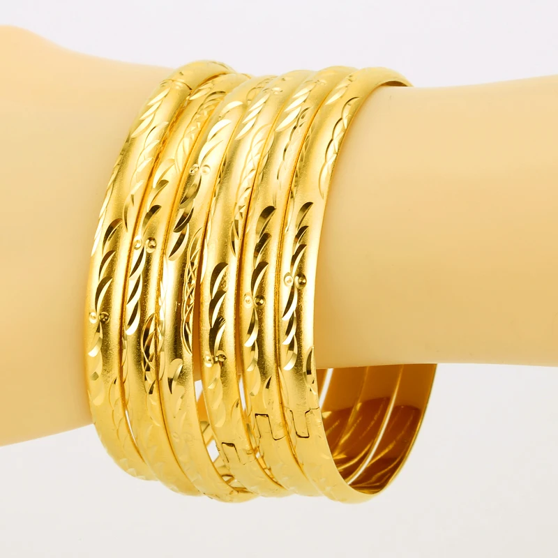 6 мм шт./лот браслеты на Ближний Восток золотого цвета Африканский Дубайский