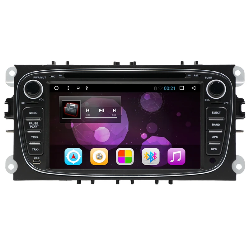 Android 7 1 четырехъядерный 2 Din &quotавтомобильный dvd-плеер для FORD/FOCUS 2/MONDEO/S-MAX/CONNECT 2008 2009