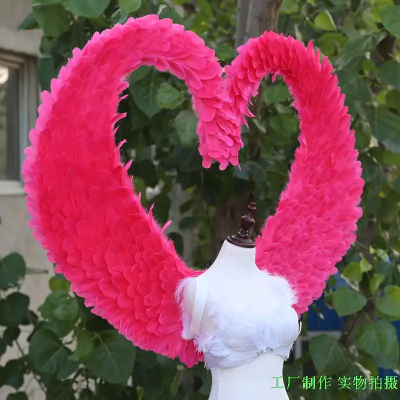 Большие Красивые перьевые крылышки в форме hart подходят для церемонии открытия