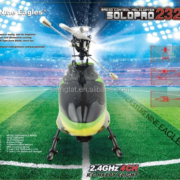 Радиоуправляемый вертолет с камерой Nine Eagles SOLO PRO 232A 4CH 2,4 GHz