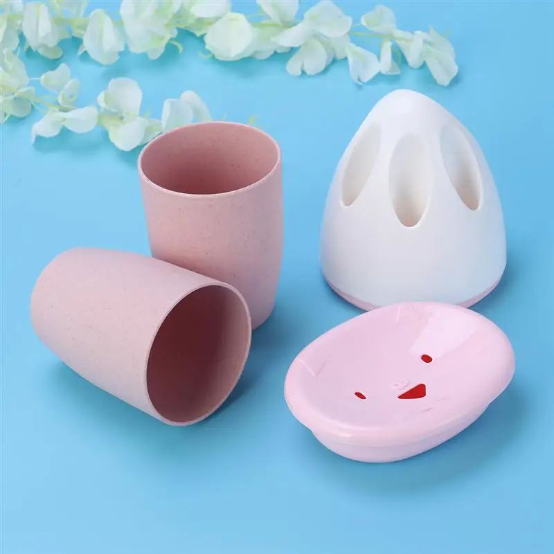 4 шт./1 набор аксессуары для ванной пластиковый милый практичный держатель мыла
