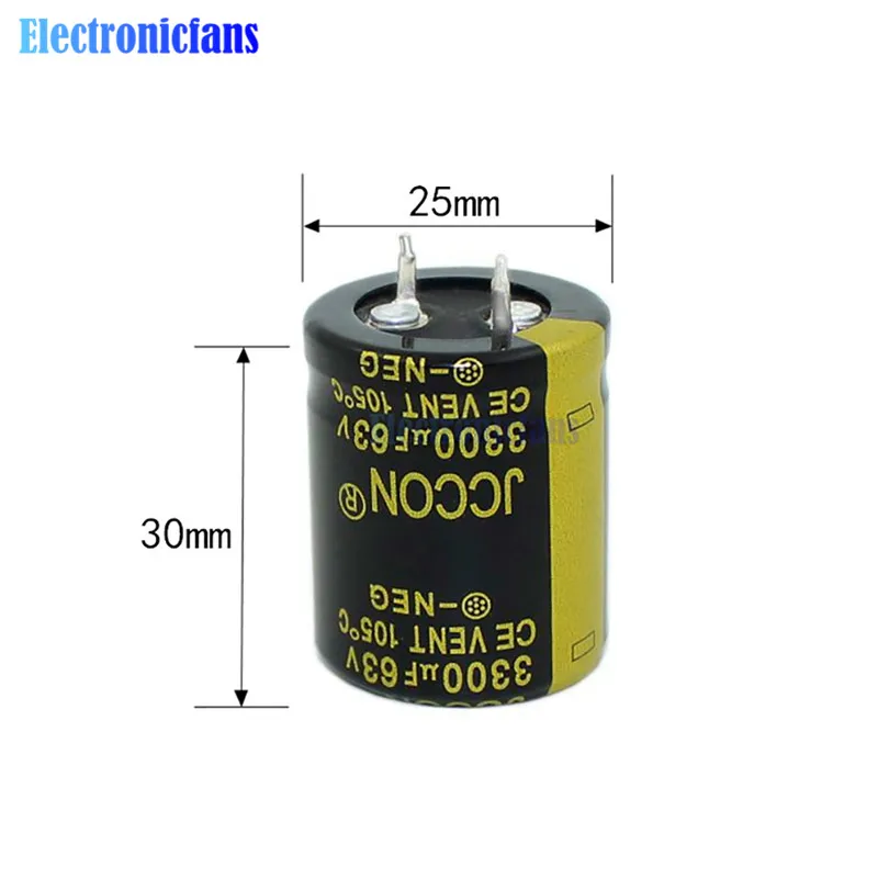 63V 3300uF 25X30mm алюминиевый электролитический конденсатор Высокочастотный