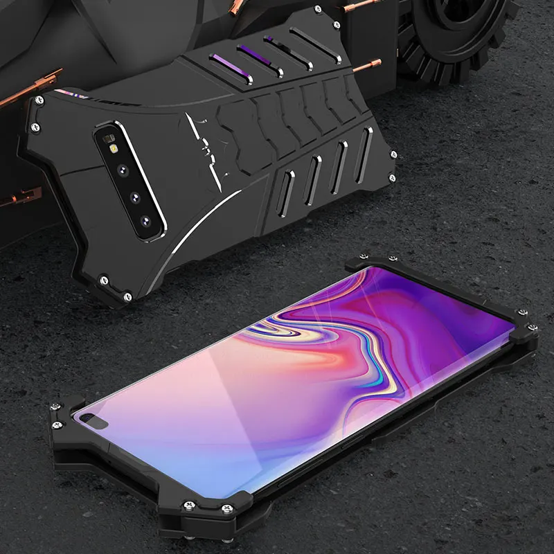 Чехол для Samsung Galaxy S10Plus металлический алюминиевый Забавный чехол Note 10 Plus S9 S8Plus