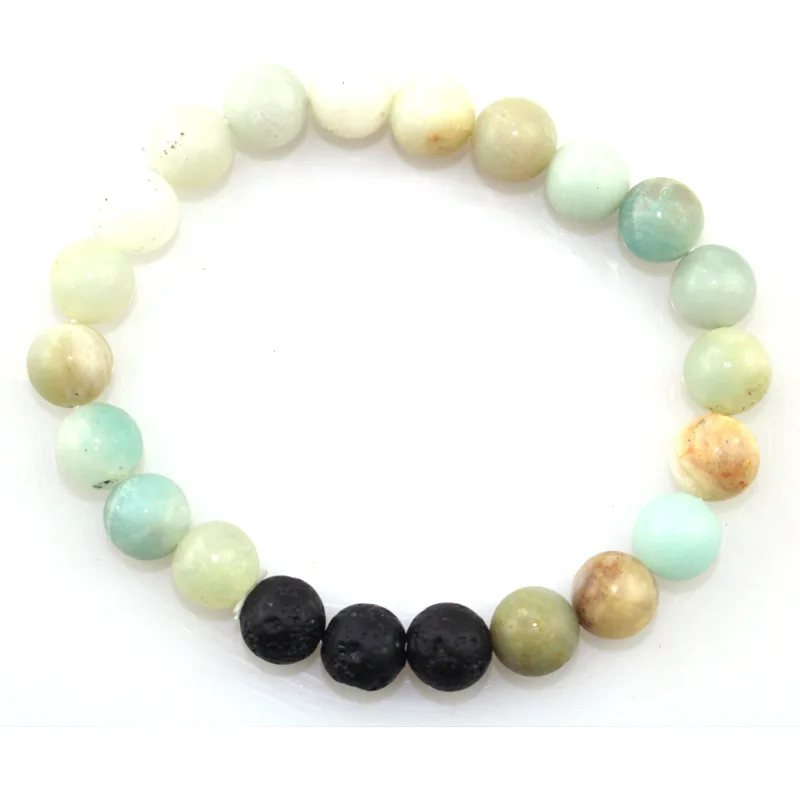 2018 новый красочный матовый камень Йога Энергетический Браслет винтажный