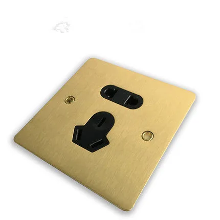 5-hole socket Стандарт Великобритании тумблер и 10A настенный выключатель прерыватель 220v 250v interruttori сенсорный выключатель 1 GANG/2 GANG/3 коплекта/4 комплекта - Цвет: 5-hole socket