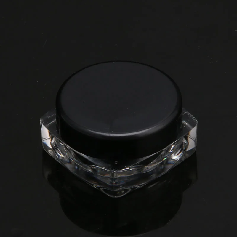 Black 10 шт./лот, 5 г, банка для крема, косметический контейнер, пустые тени для век, макияж, крем для лица, бальзам для губ, горшок для красоты, многоразовые бутылки, 11 цветов - Цвет: Black