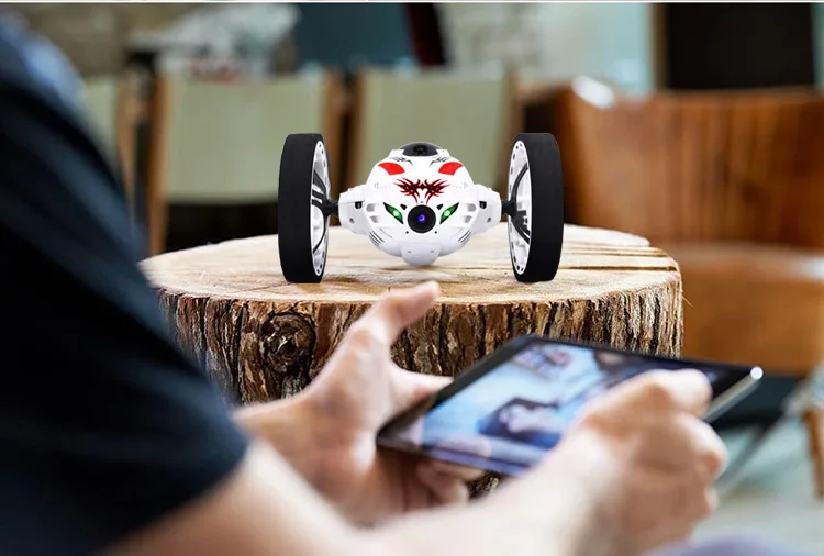 Newest Boy Fashion Gift upgrade version Bounce RC Stunt Car 4CH 2.4GHz Jumping Sumo Remote Control with 2.MP HD wifi camera | Игрушки и