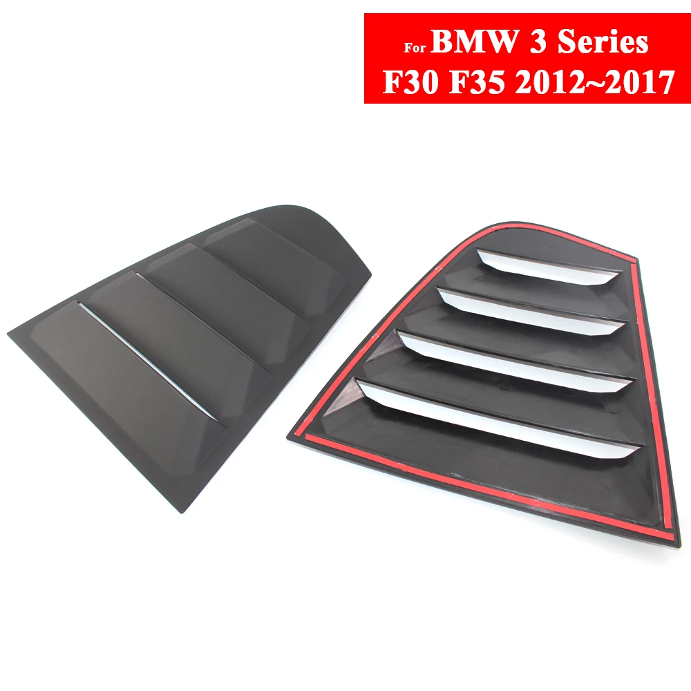 

1 Pair Car Side Window Louvers Scoop Cover Vent for BMW 3 Series F30 F35 2012-2017 Rear False Air Outlet