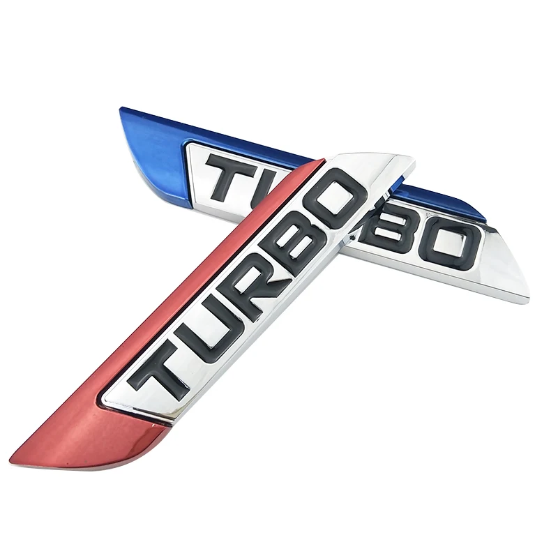 Наклейка с эмблемой для автомобиля TURBO металлическая решетка задний багажник