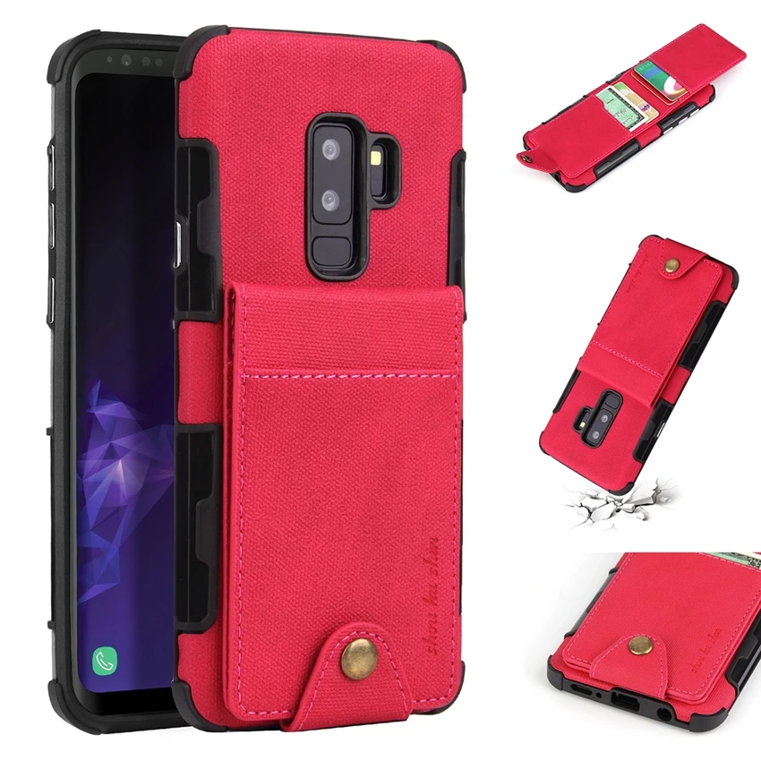 Hotr S10e для Samsung Galaxy S8 plus S9 plus полный защитный чехол кожаный чехол с отделением для карт для Samsung Note 8