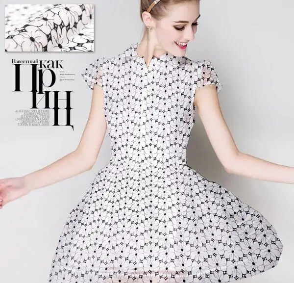 Хлопок сатин ЖЕСТКИЙ ЦВЕТОК шелковой вышивкой ougen Пряжа шелк Ткань пошив юбки