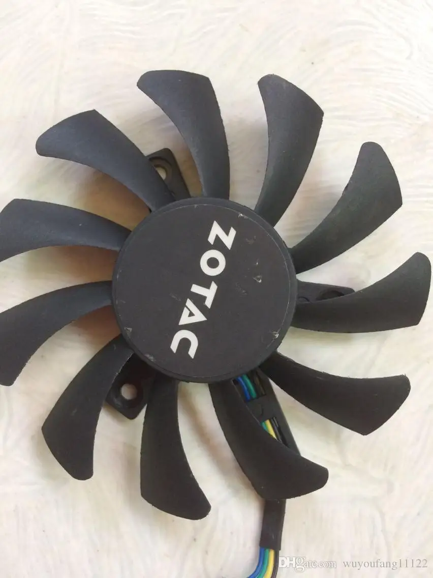 

ZOTAC DC 12V 0.38A GA81S2U 4 line graphics card fan