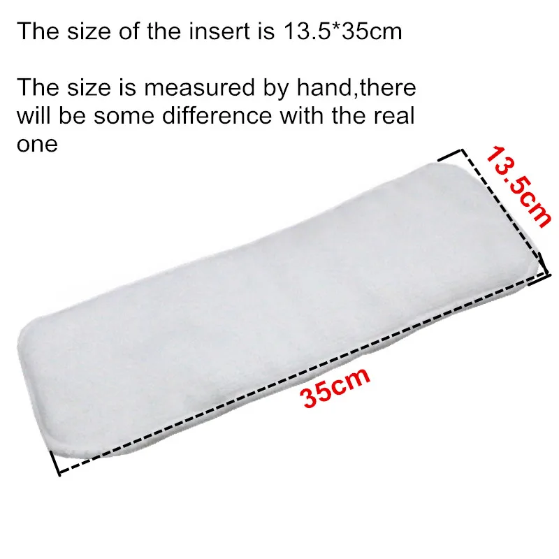 5 шт. бамбуковые подгузники для детей многоразовые с бамбуковой подкладкой