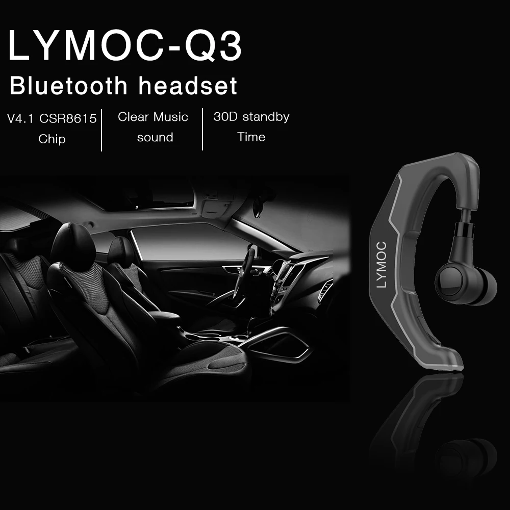 LYMOC Q3 обновленные Bluetooth наушники автомобильные Спортивные Беспроводные HD