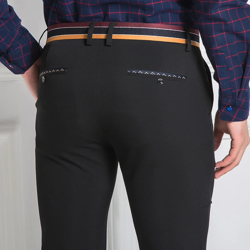 Мужской костюм брюки облегающие деловые всесезонные узкие стрейчевый большой