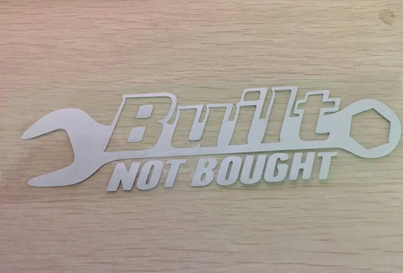 (20 шт./лот) оптовая продажа built Not bought виниловая наклейка FunnyJDM наклейки на окна