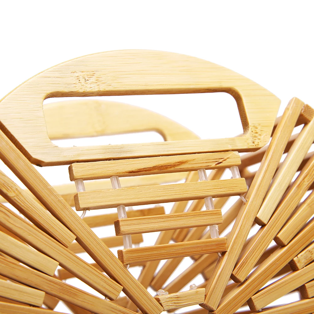 Женская сумка из бамбука сезон весна-лето пляжная для дам ручная работа тканая