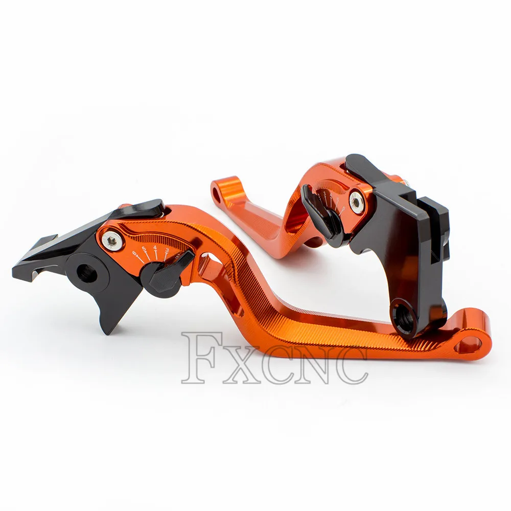 orange-150mm Для Yamaha XVS 650/1100 Drag Star 1997-2004 CNC 3 DSnake алюминиевые аксессуары для мотоциклов Регулируемые тормозные рычаги сцепления - Цвет: orange-150mm