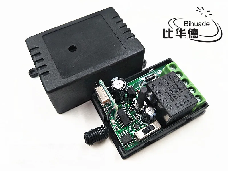 433Mhz Universal Wireless Remote Control Switch DC12V 10A 1CH relay Receiver Module and 2pcs Transmitter Controls | Электроника