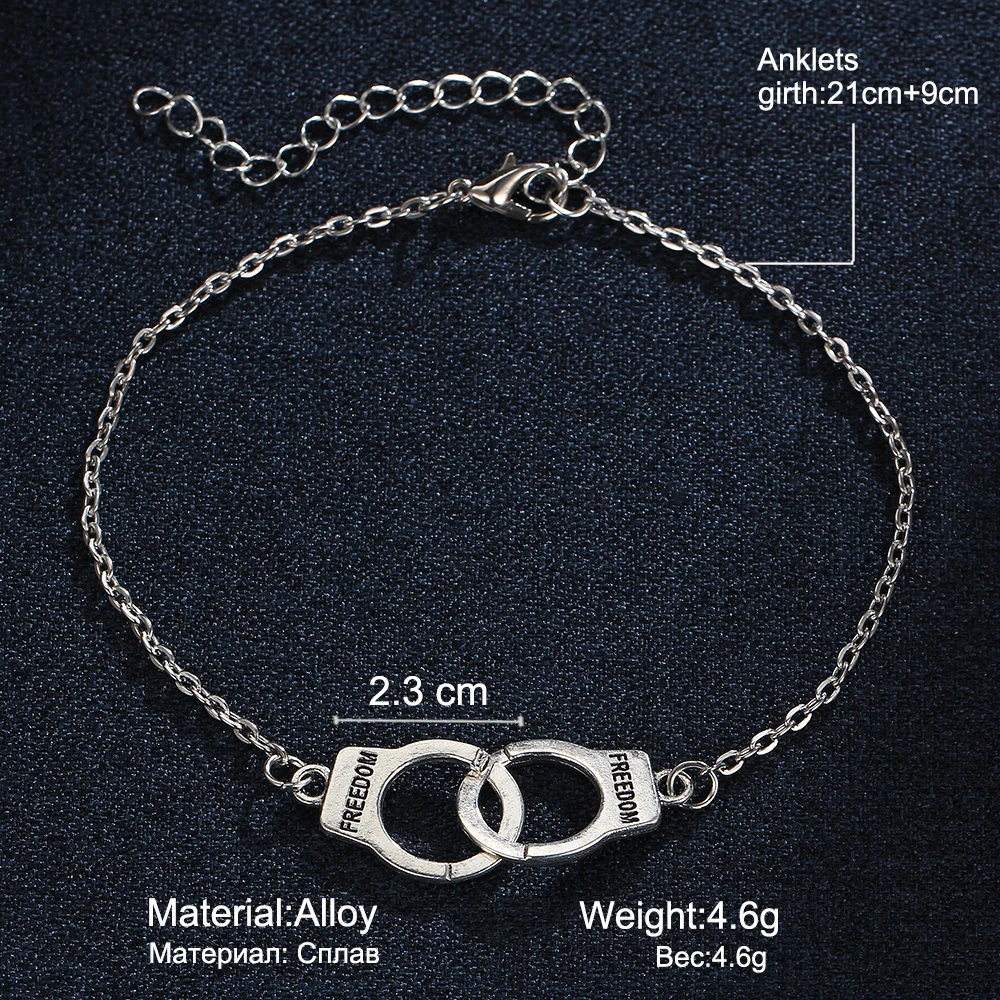 Браслеты анклеты серебристого цвета для девушек и женщин 17KM|fashion anklet|anklets for