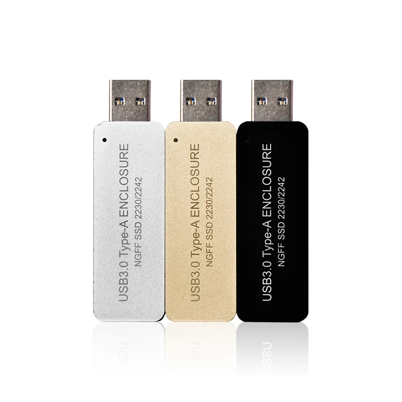 WBTUO LM-741U USB3.0 TYPE-A NGFF SSD корпус без кабеля для 2230 или 2242 MGFF(M.2) SSD Q19894/6