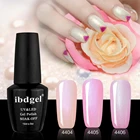 Набор блестящих жемчужных гель-лаков для ногтей ibdgel, 6 шт., 15 мл, 1 база, 1 верхнее покрытие, 4 цвета