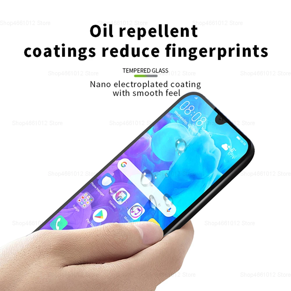 Закаленное стекло 9D с полным приклеиванием для Huawei Honor 8S Защитная пленка экрана Y5