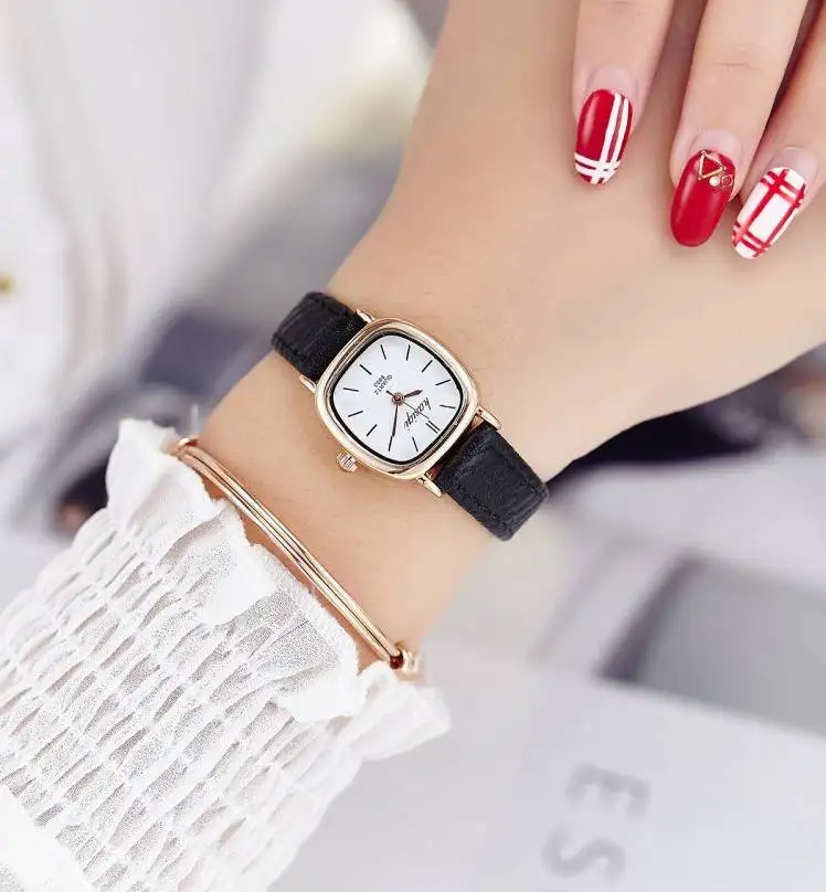 2018 Brand Women Watches Women leather Square reloj mujer Luxury Dress Watch Ladies Quartz Wrist Watch Montre Femme