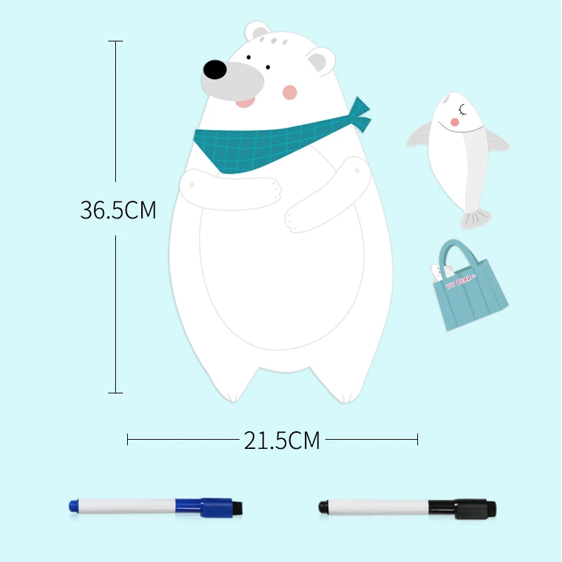 UU Bear B Креативные Мультяшные магниты для холодильников сообщение Примечание сухой стирание стикер для холодильника Сувенирный магнит для холодильника домашние декоративные предметы - Цвет: UU Bear B