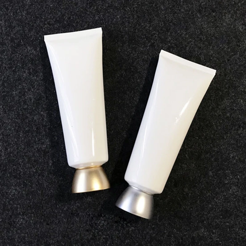 

120ml 48 pcs/lot white soft tube for clean wash / hand cream/essence/gel/moisturizer/mask cosmetic packing plastic tube