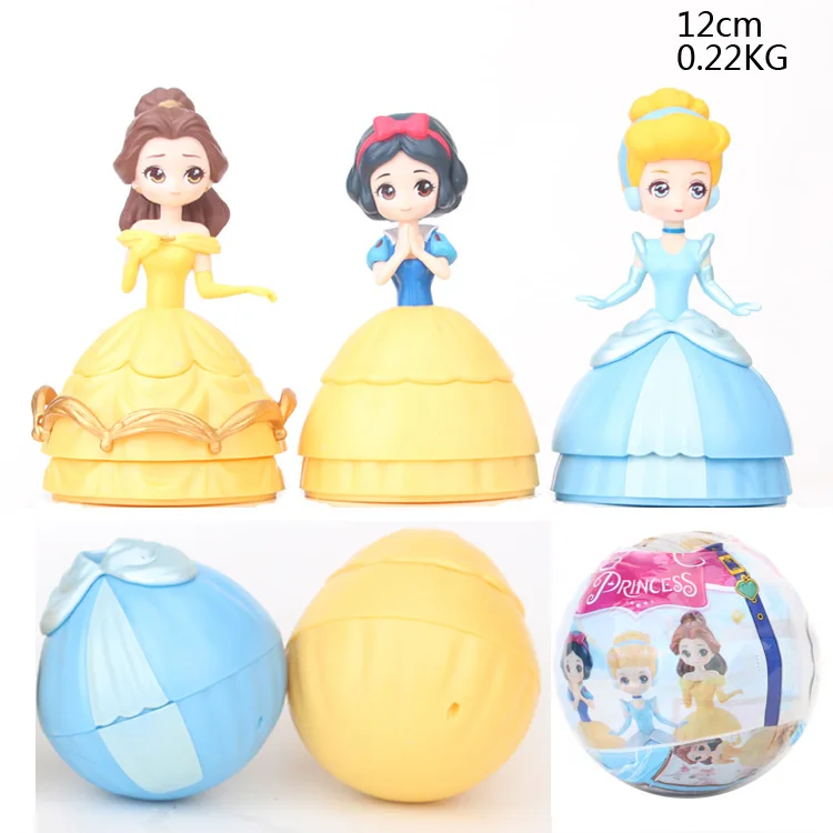 Куклы Принцессы Disney 3 шт./компл. Lol Egg Bebek Pvc Фигурки героев Серия мяч-Пупс детская