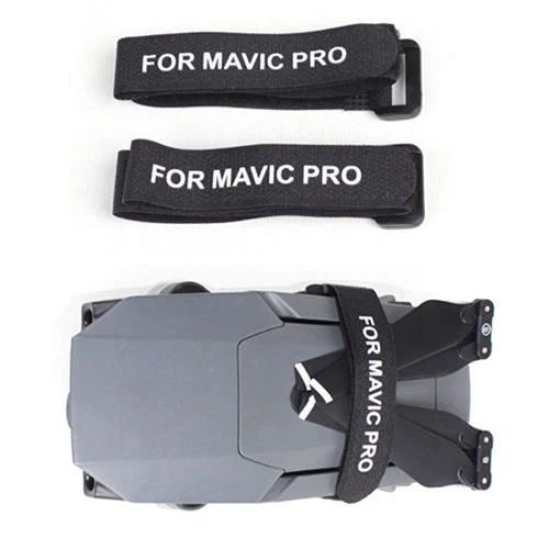 2 шт. пропеллер лезвие ременные крепления держатель для DJI Mavic Pro Mavic Воздушный Двигатель фиксированный ремень крюк петля кабель Шнур Галстуки комплектующие для Дронов - Цвет: BLACK
